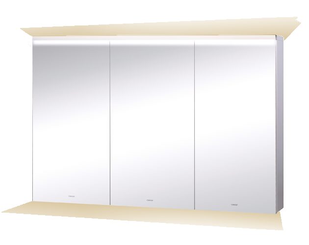 【凱撒】LED三門鏡櫃EM01120A
